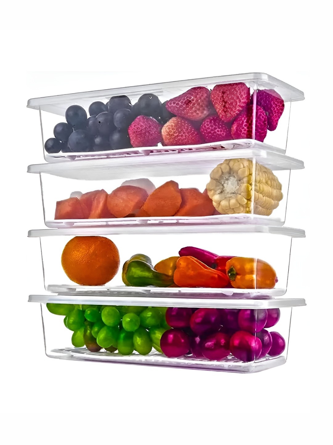 

Story@home White Set of 4 Regular Separator Organisers