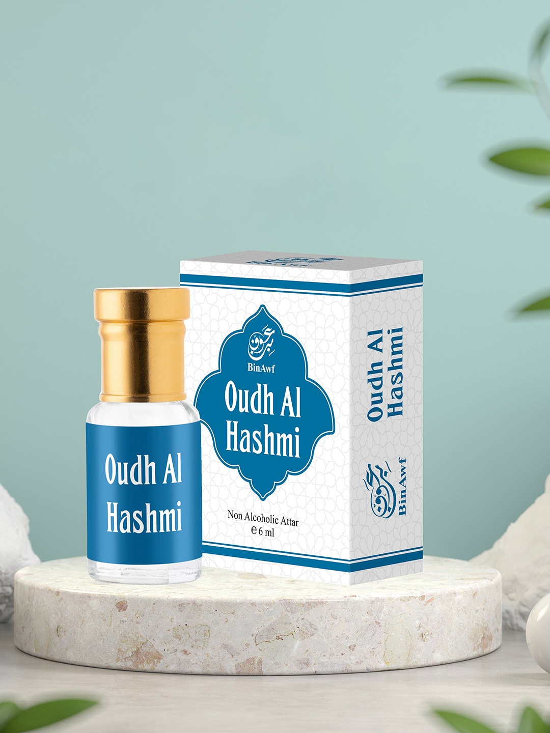 

BinAwf Oudh Al Hashmi Long Lasting Attar - 6 ml, Blue