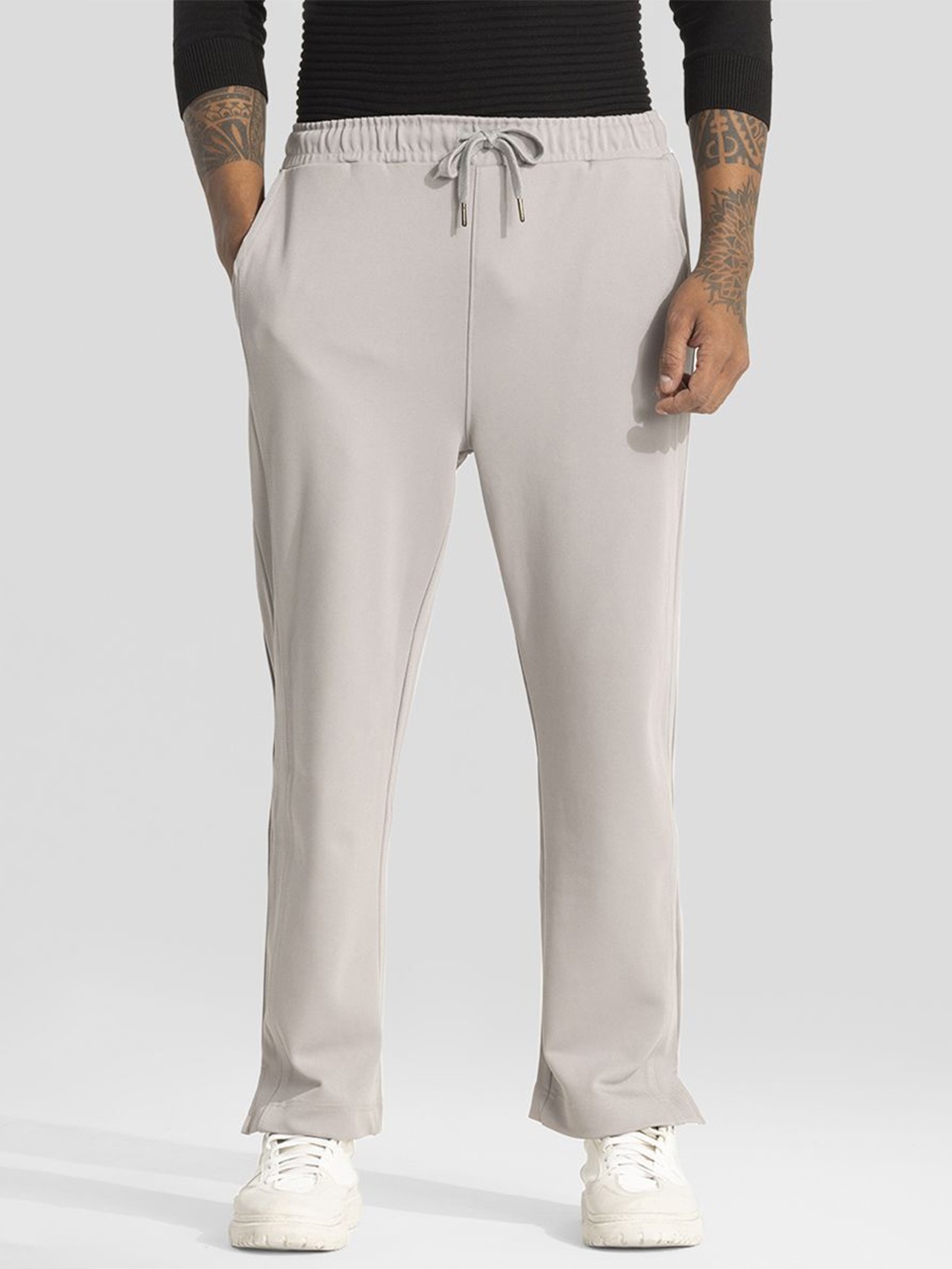 

Snitch Men Relaxed Loose Fit Trousers, Grey