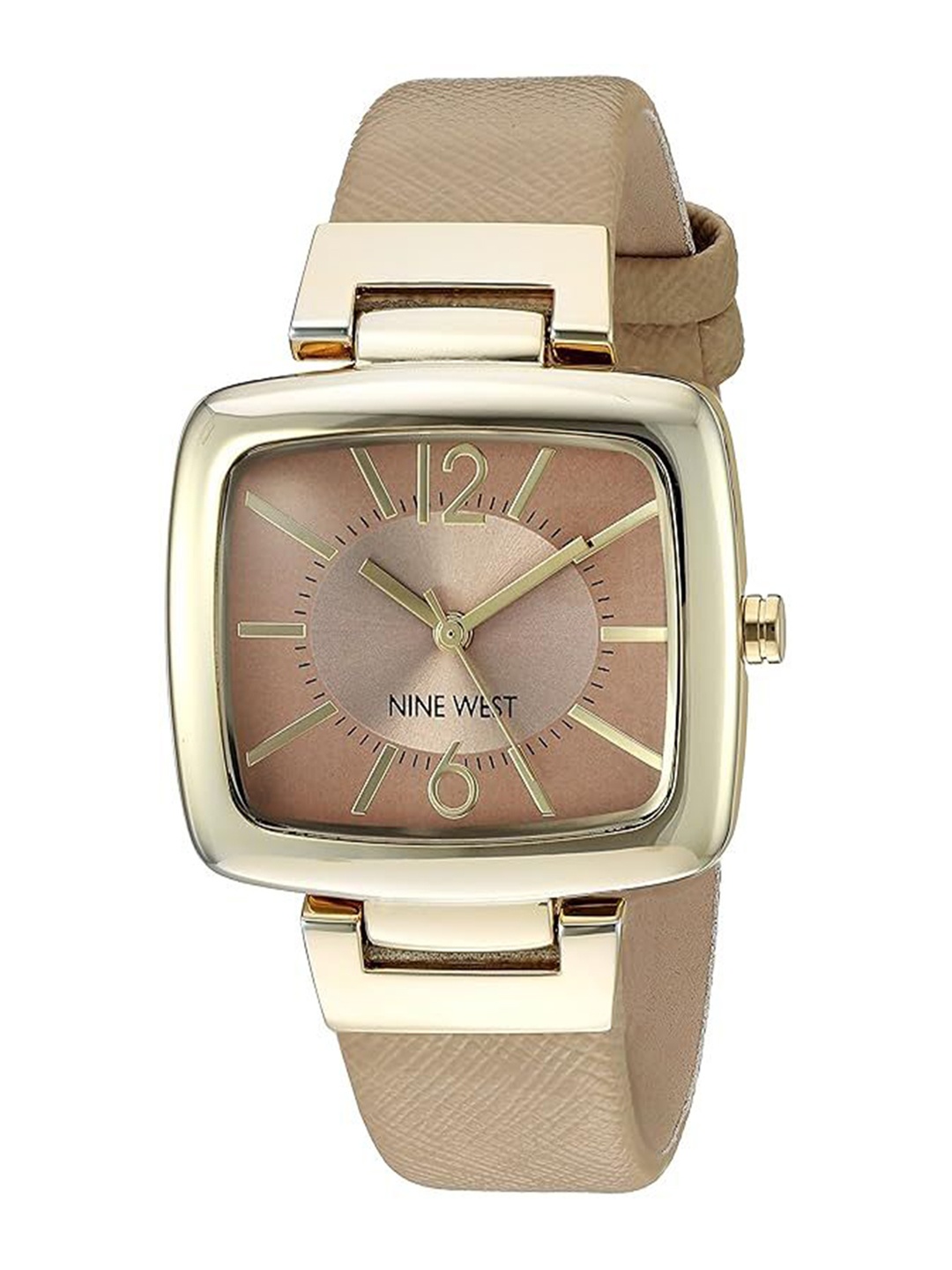 

Nine West Women Dial & Leather Straps Analogue Watch NW-1856NTNT, Brown