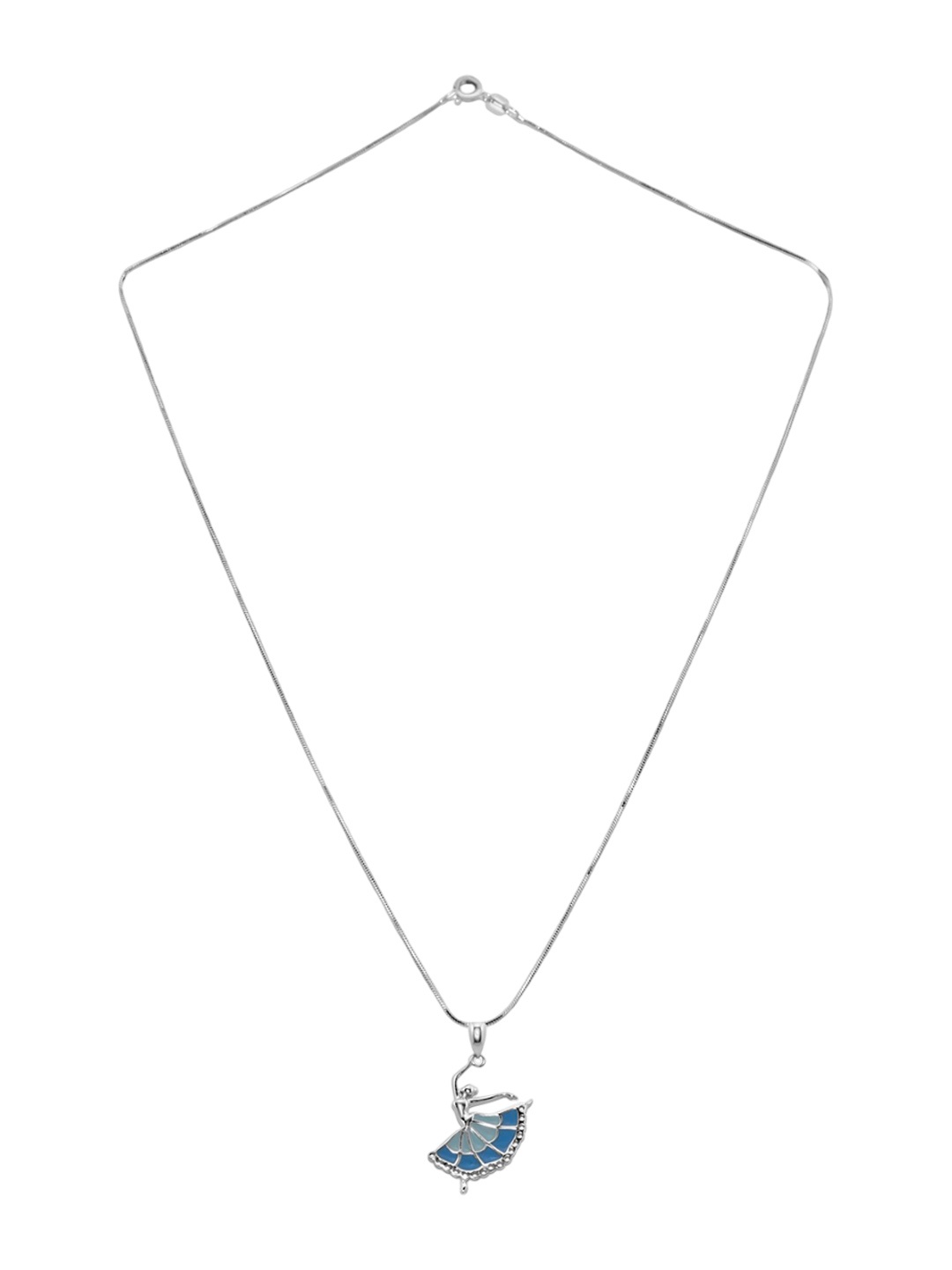 

925 SILLER Girls 925 Pure Silver Dancing Doll Charm Pendant