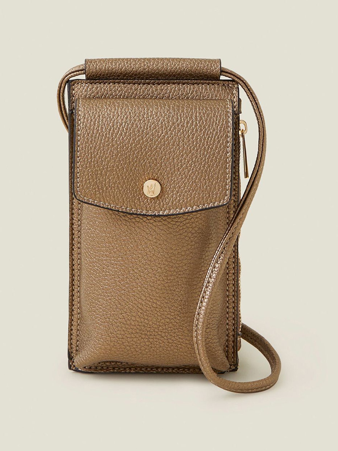 

Accessorize Women Structured Phone Bag, Bronze