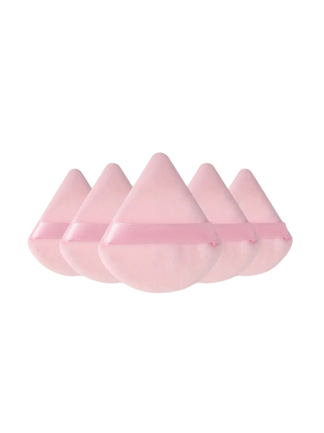 

Facejewel Set Of 5 Triangle Shaped Makeup Puffs, Pink