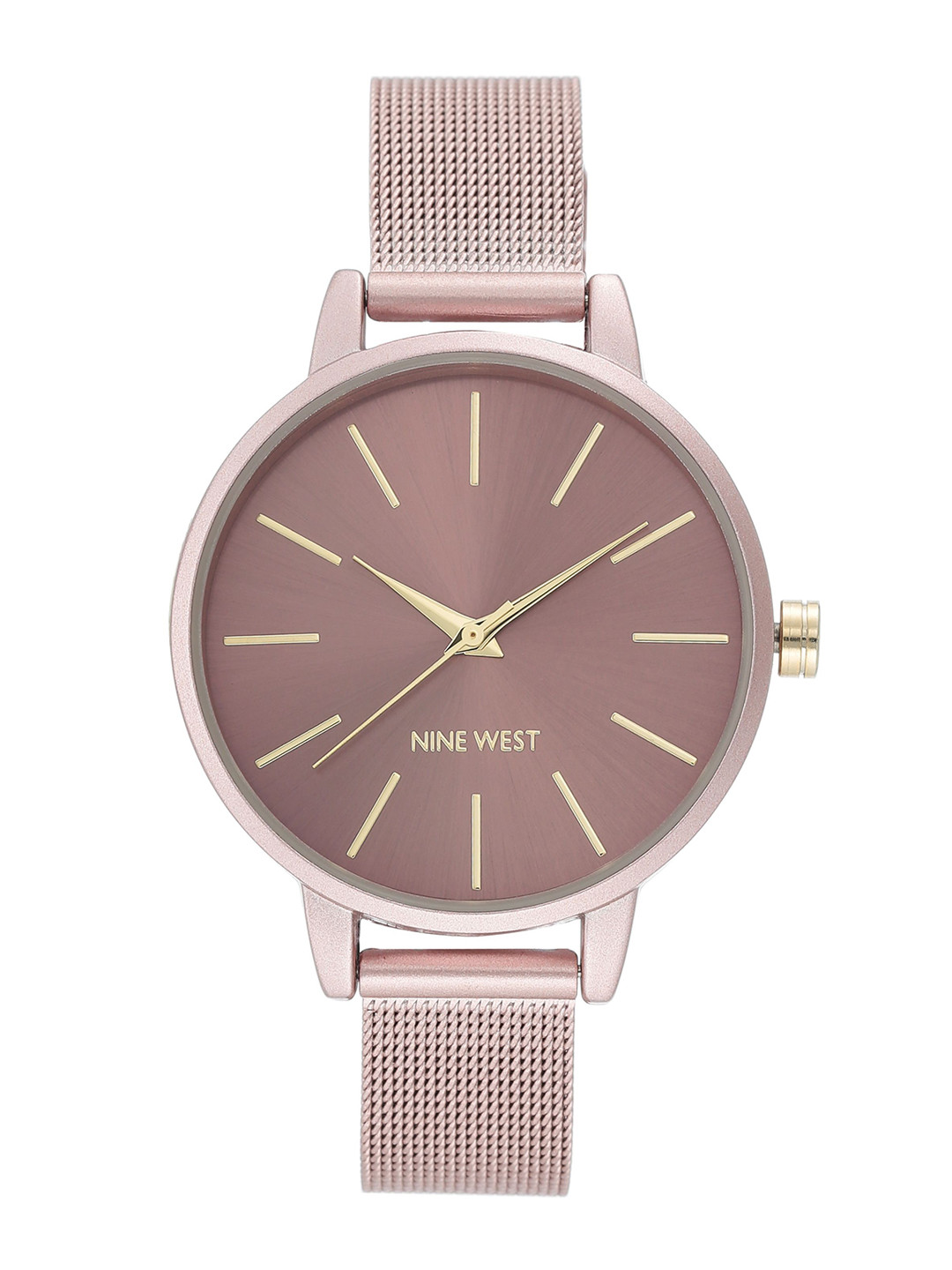 

Nine West Women Dial & Stainless Steel Bracelet Style Straps Analogue Watch NW-2280PKPK, Pink