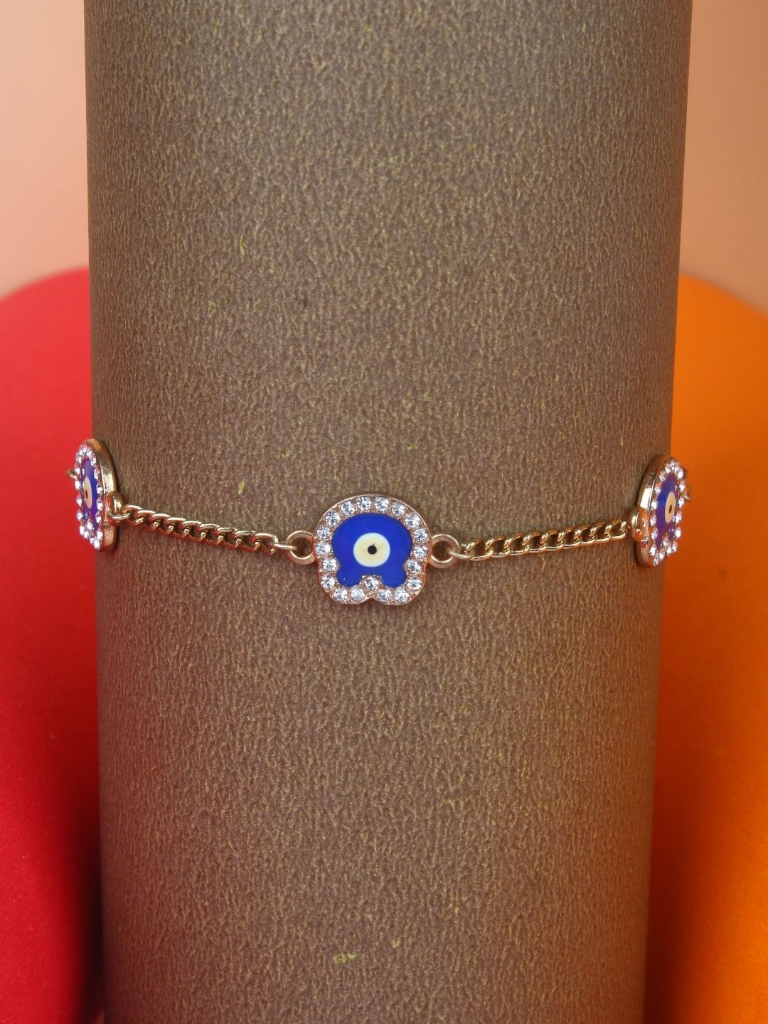 

KPOP Gold Plated Cubic Zirconia Charm Bracelet