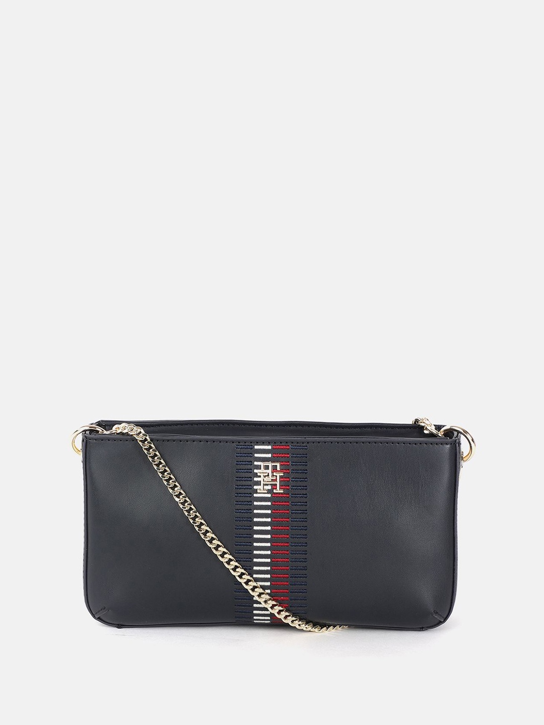 

Tommy Hilfiger Women Structured Sling Bag, Blue