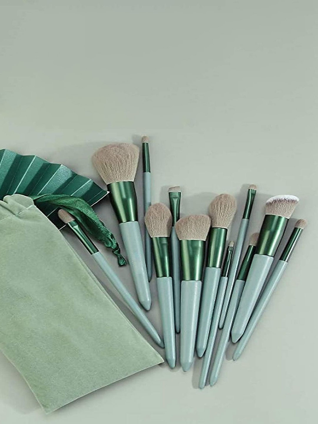 

Rsentera 13-Pcs Face & Eye Makeup Brush Set, Green