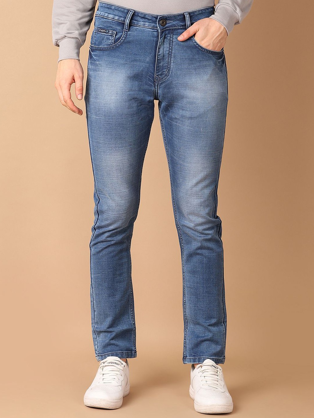 

V-Mart Men Mid-Rise Slim Fit Stretchable Jeans, Blue