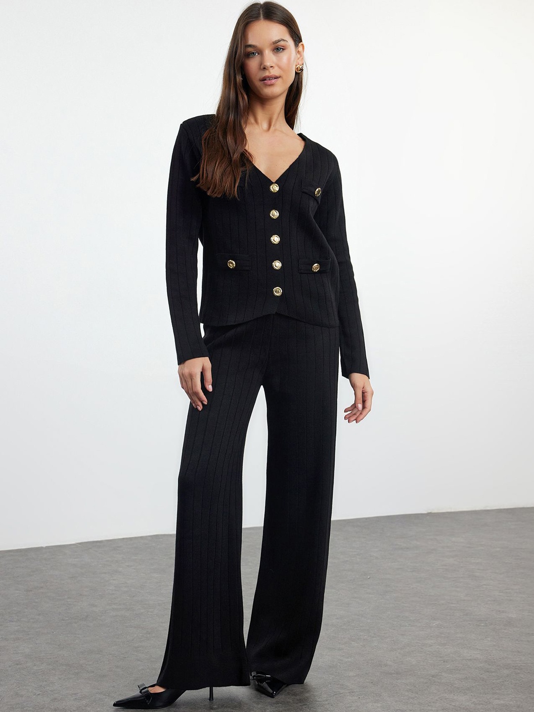 

Trendyol Top With Trousers Co-Ords, Black