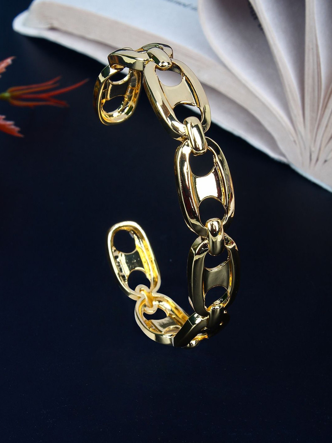 

KPOP Gold-Plated Cuff Bracelet