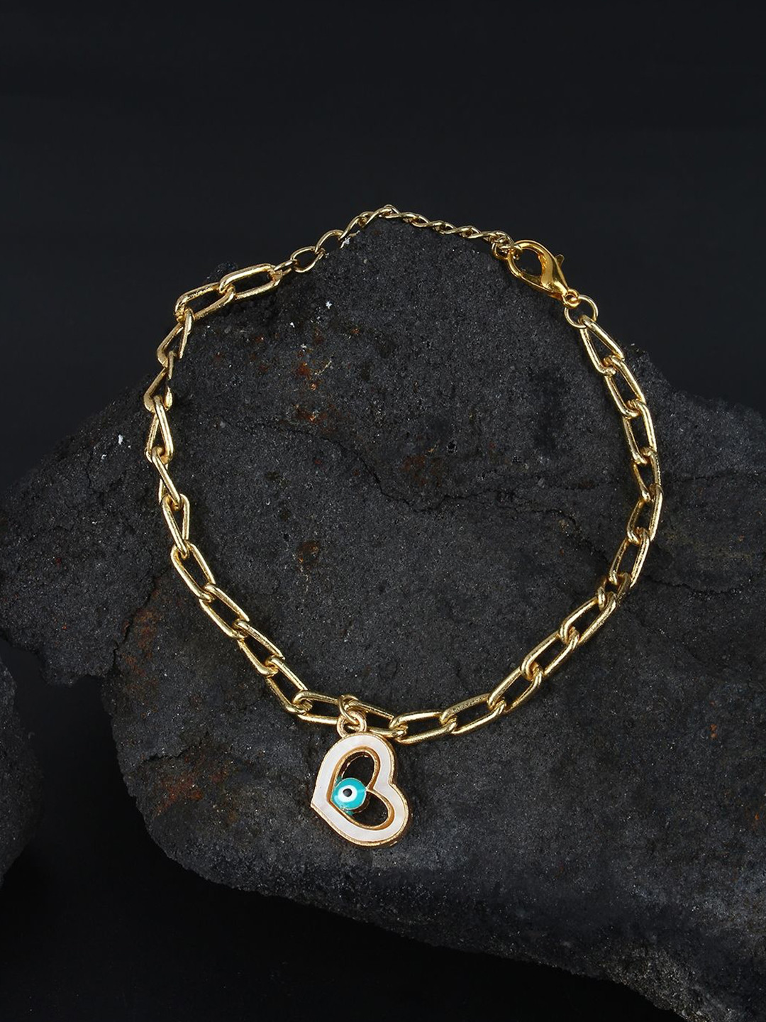 

KPOP Women Brass Gold-Plated Charm Bracelet