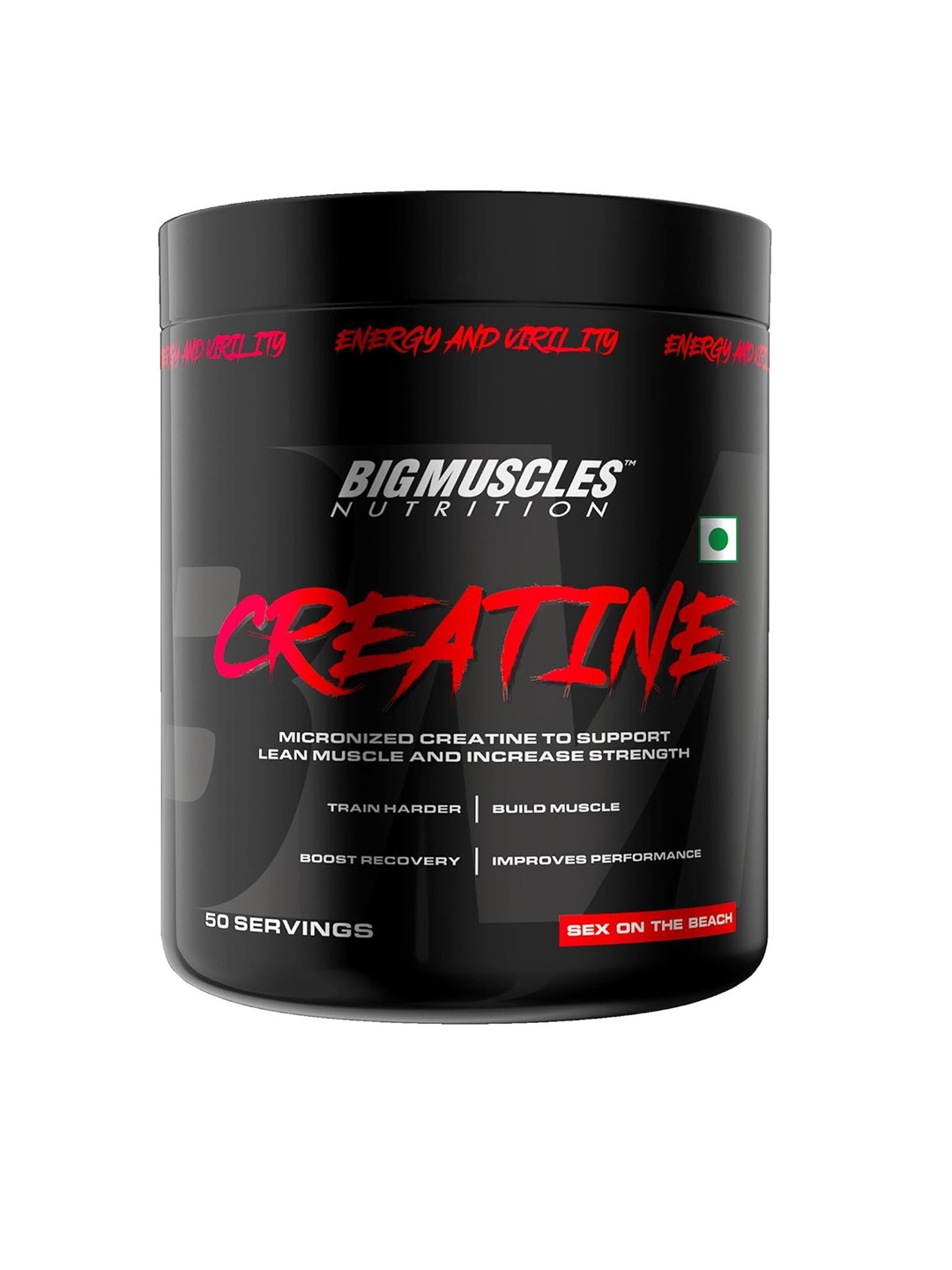 

Bigmuscles Nutrition Blueberry Creatine-150gm, Black