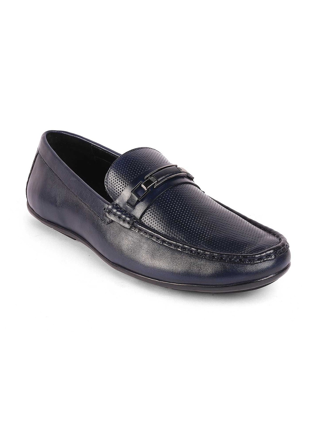 

Tresmode Men Leather Loafers, Blue