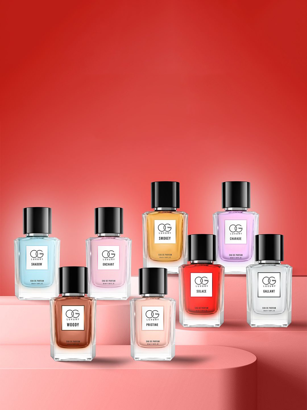 

OG BEAUTY LUXURY Solace Long Lasting Eau De Parfum 50 ml, Red