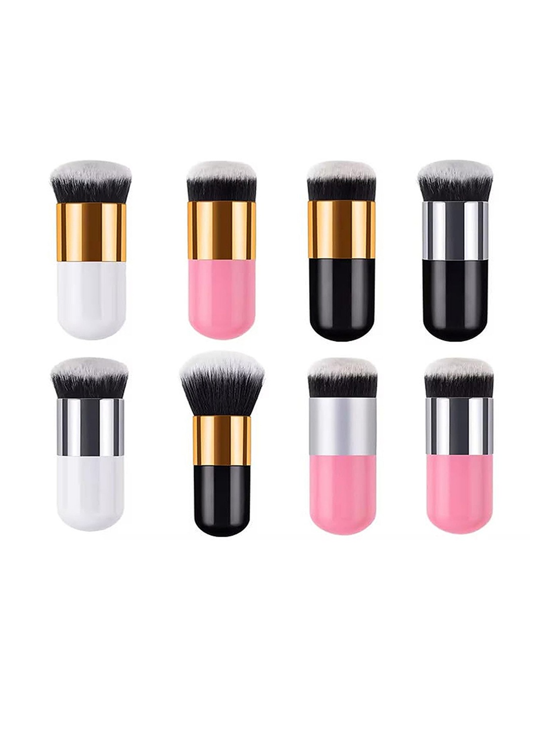 

Rsentera 8-Pcs Synthetic Face & Eye Foundation Makeup Brush Set, White