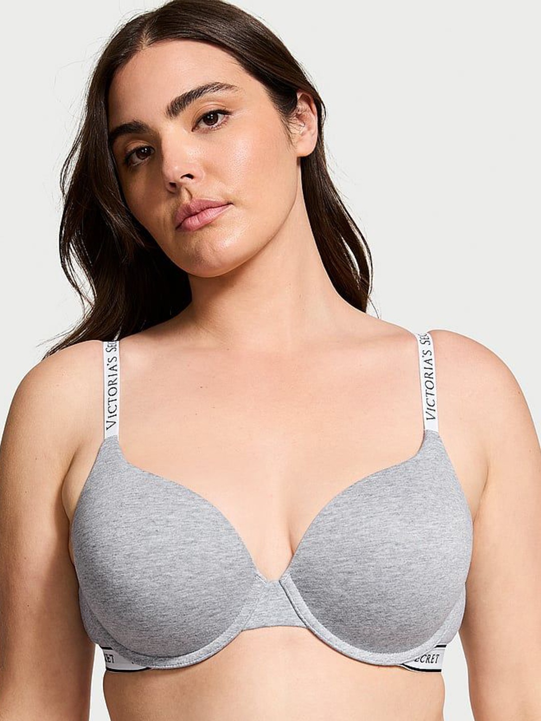 

Victoria's Secret Full Coverage Underwired Heavily Padded Push Up Bra, Grey