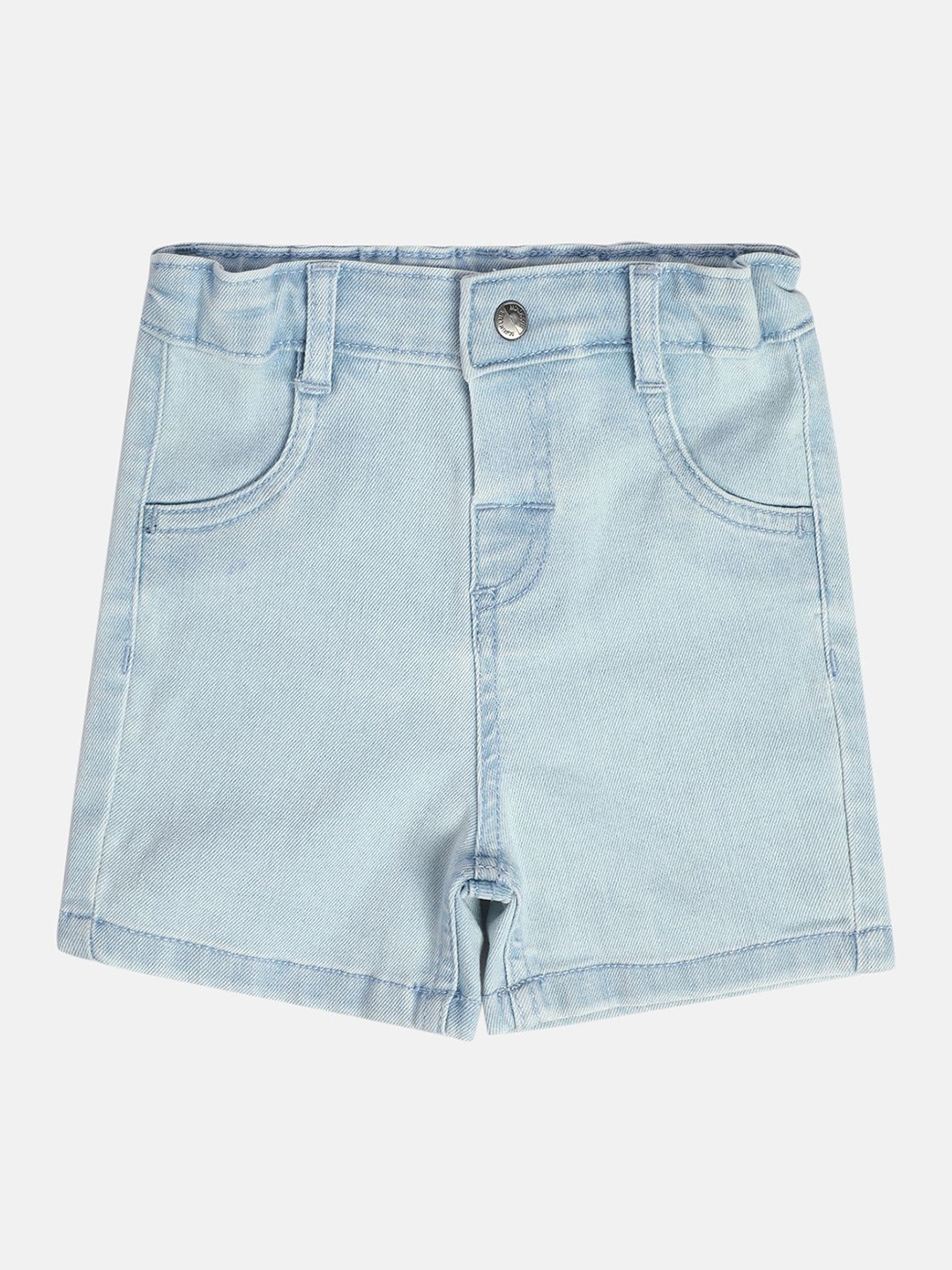 

MINI KLUB Boys Regular Fit Denim Mid-Rise Shorts, Blue