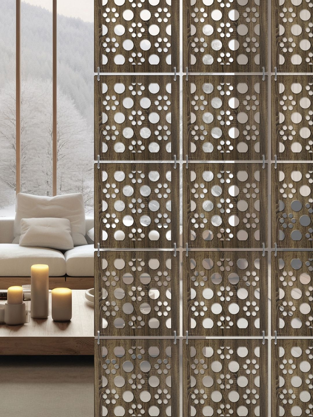 

RANDOM Brown Floral Window Blinds