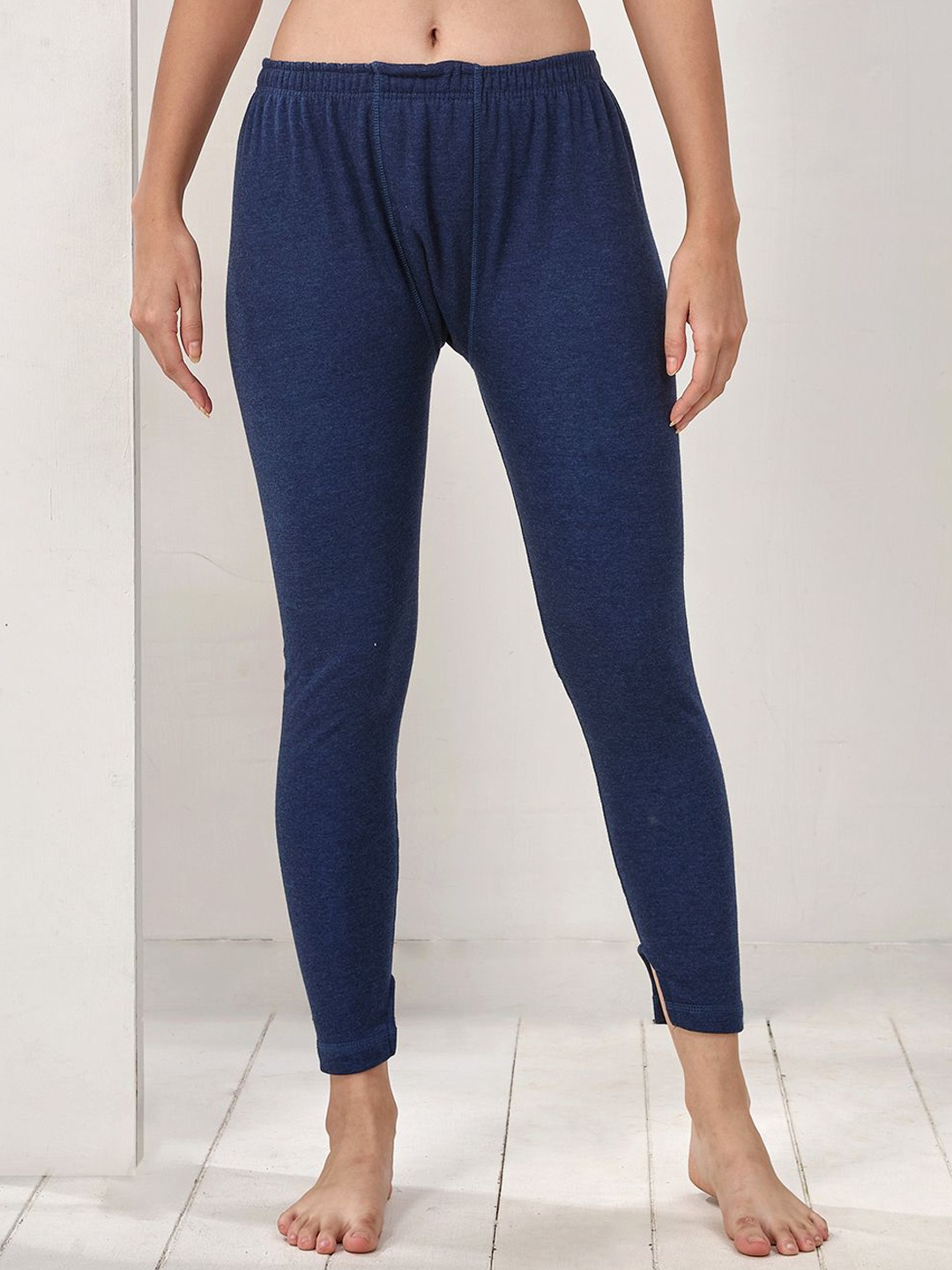 

INFERNO Women Mid Rise Thermal Bottom with Fleeced Linning, Blue
