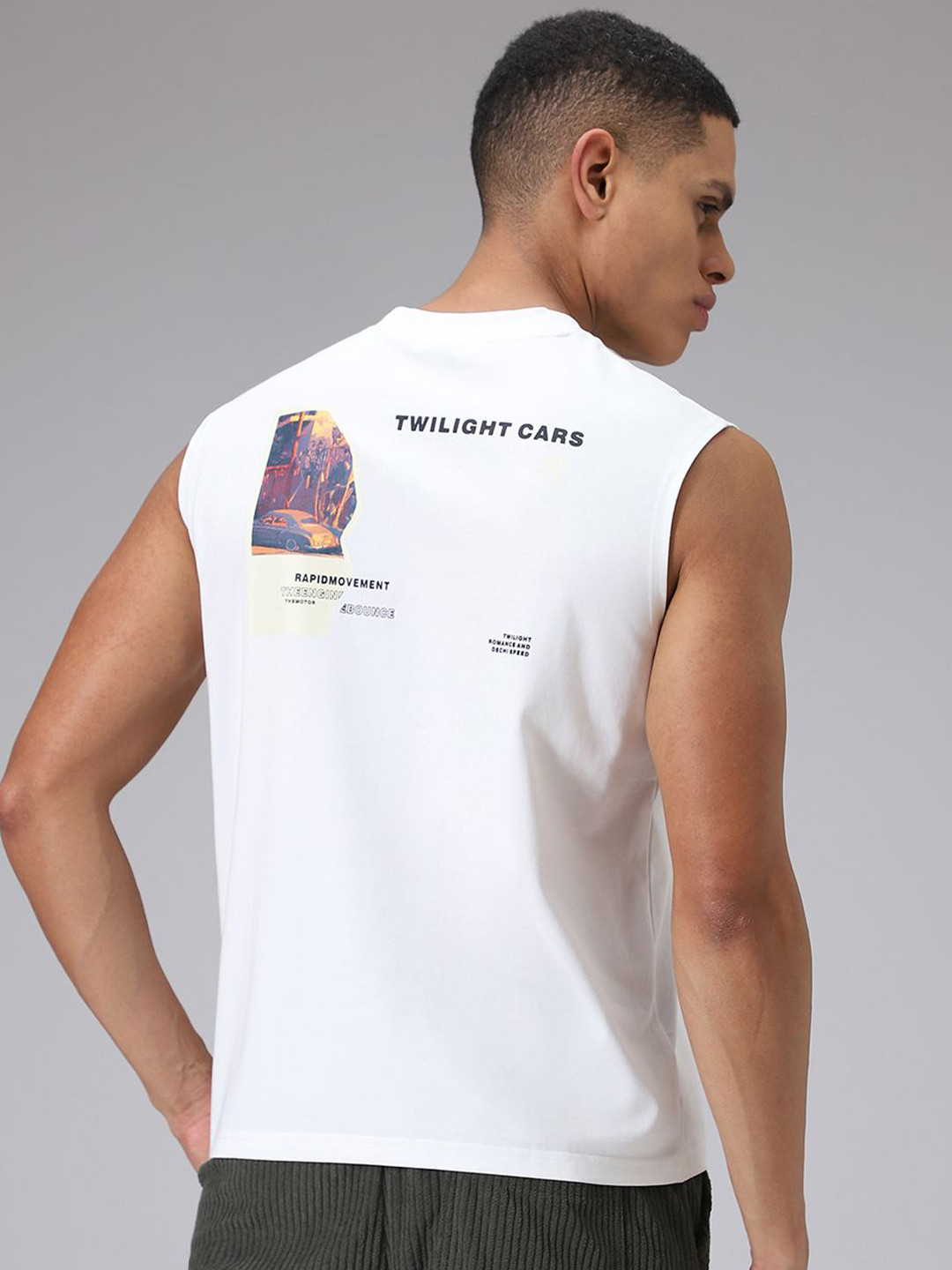 

Banana Club Men Printed T-shirt, White