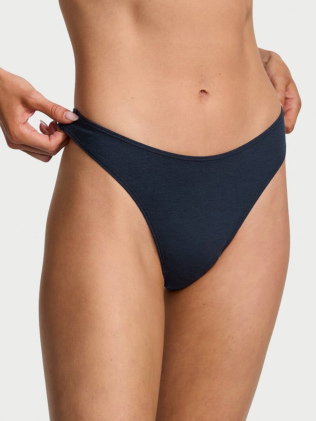 

Victoria's Secret Stretchable Women Thong Briefs, Navy blue