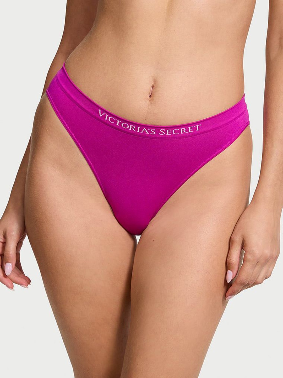 

Victoria's Secret Low Rise Seamless Bikini Briefs, Pink