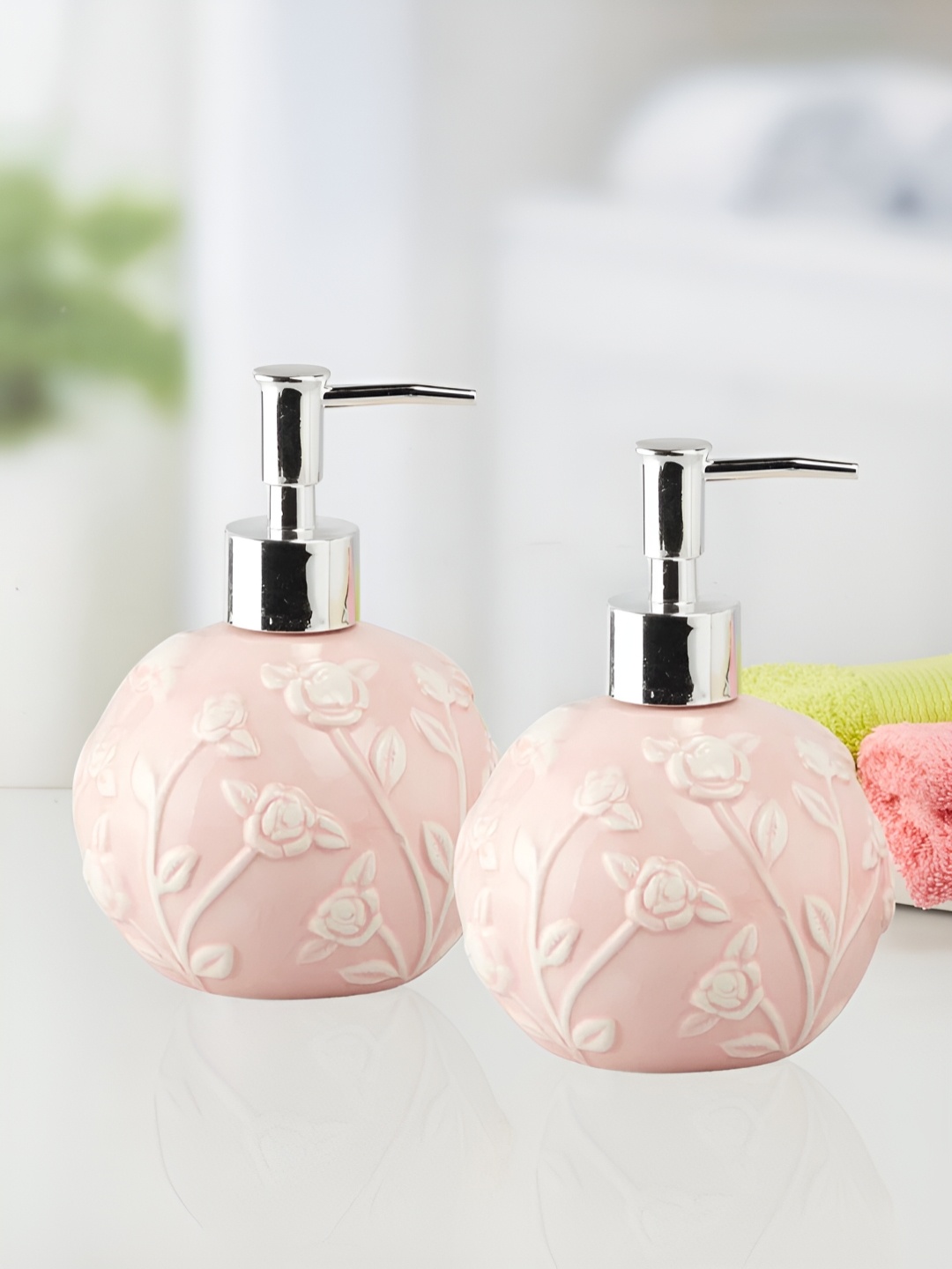 

Kookee Blue 2 piece Abstract Ceramic Soap Dispenser