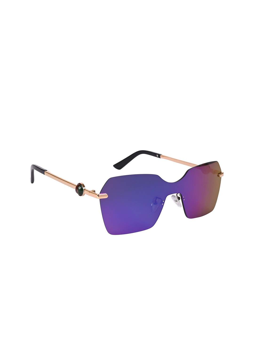 

Mast & Harbour Unisex UV Protected Wayfarer Sunglasses ES_94026-34-MH-2331-fBLPR-GLGR-WF, Blue