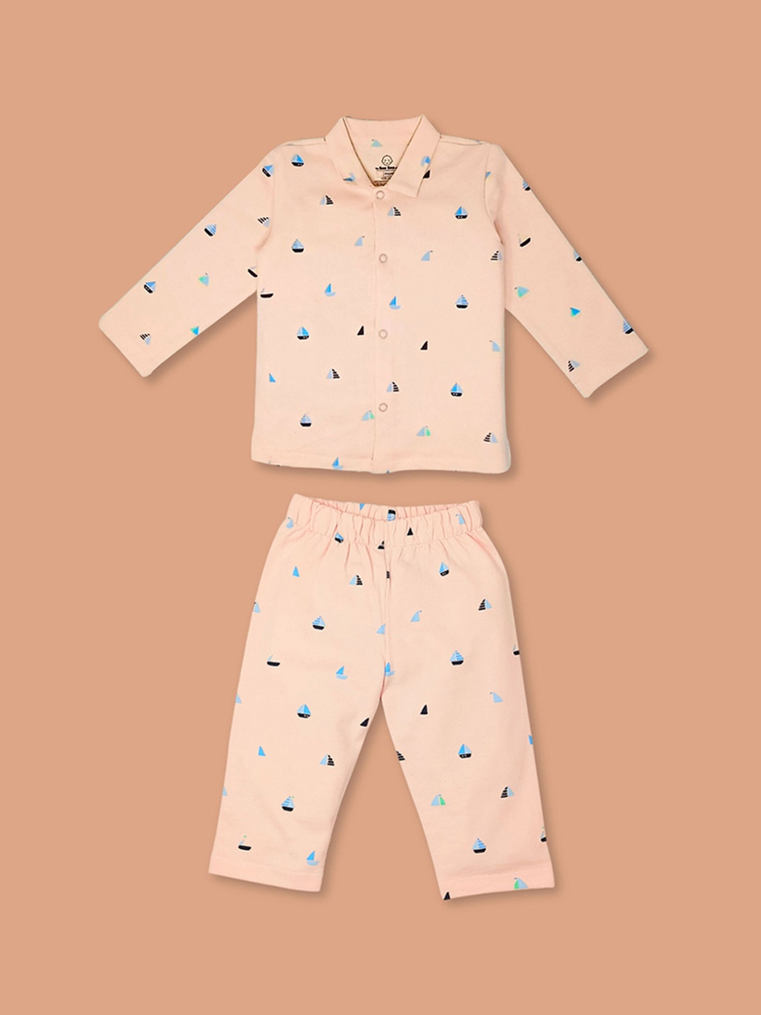 

The Boo Boo Club Unisex Kids Printed Night suit, Pink
