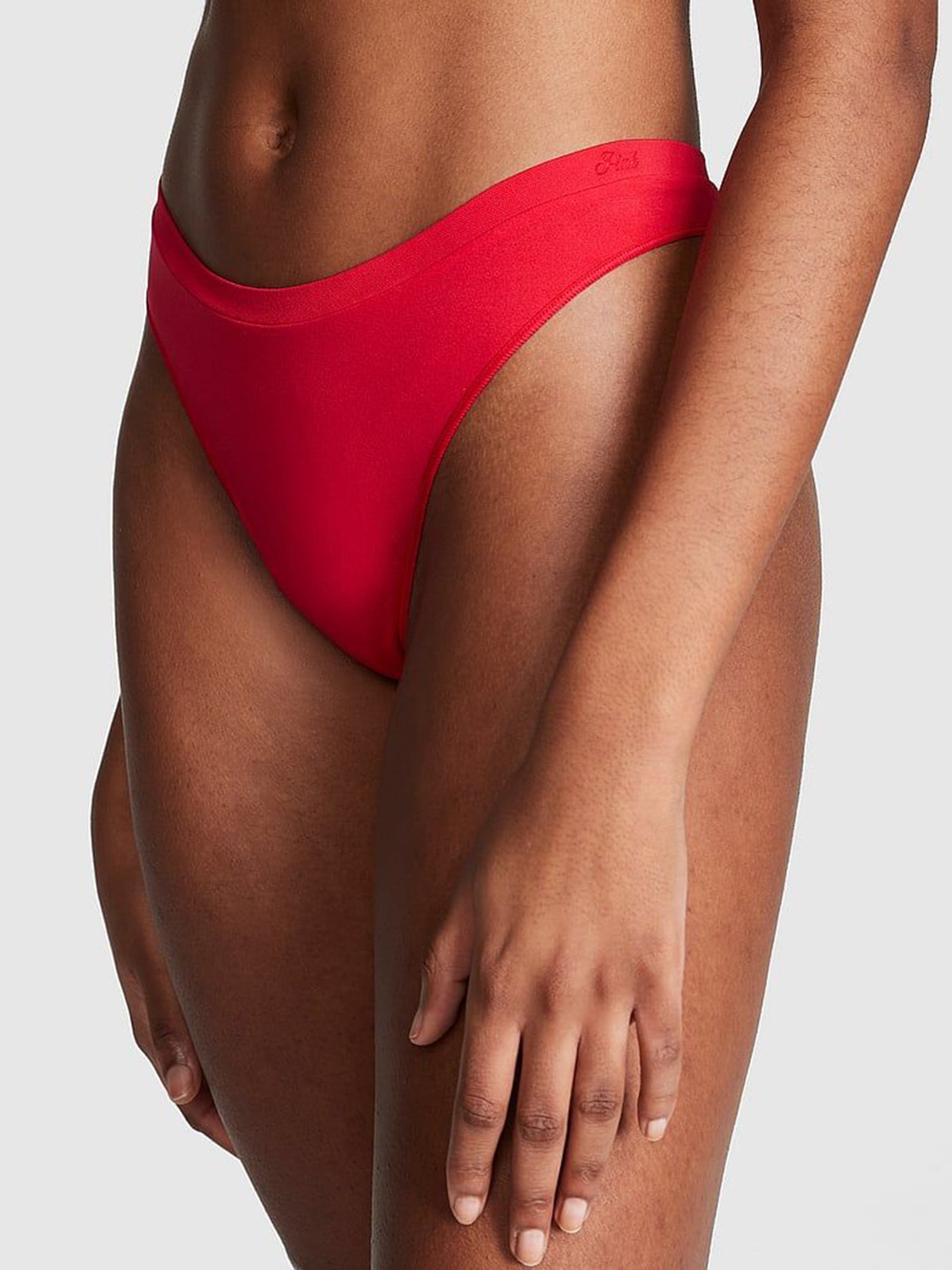 

Victoria's Secret Women Seamless High-Leg Thong Panty, Red