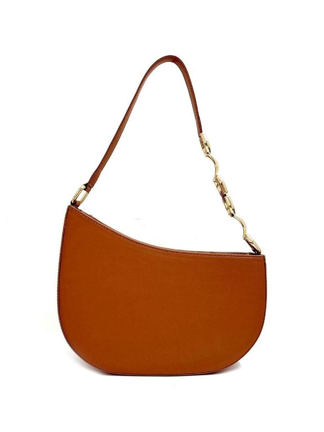 

Hues Studio Structured handbag with short strap, Tan