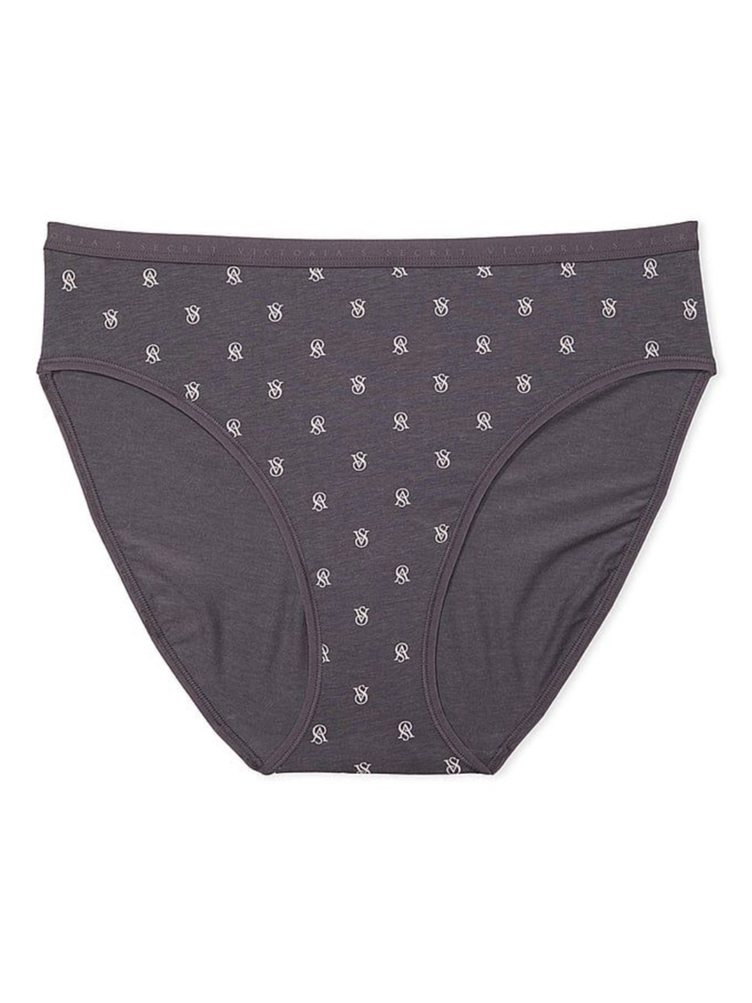 

Victoria's Secret Women Mid Raise Basic Briefs 112448496A2S, Grey