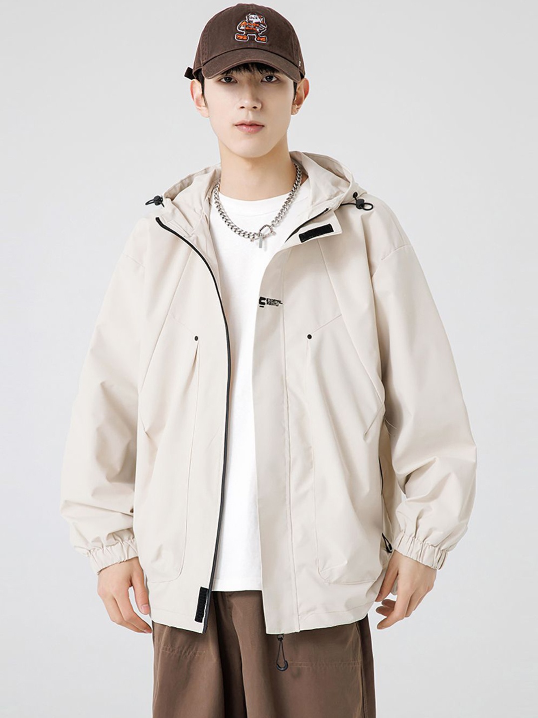 

StyleCast x Revolte Open Front Jacket, Beige
