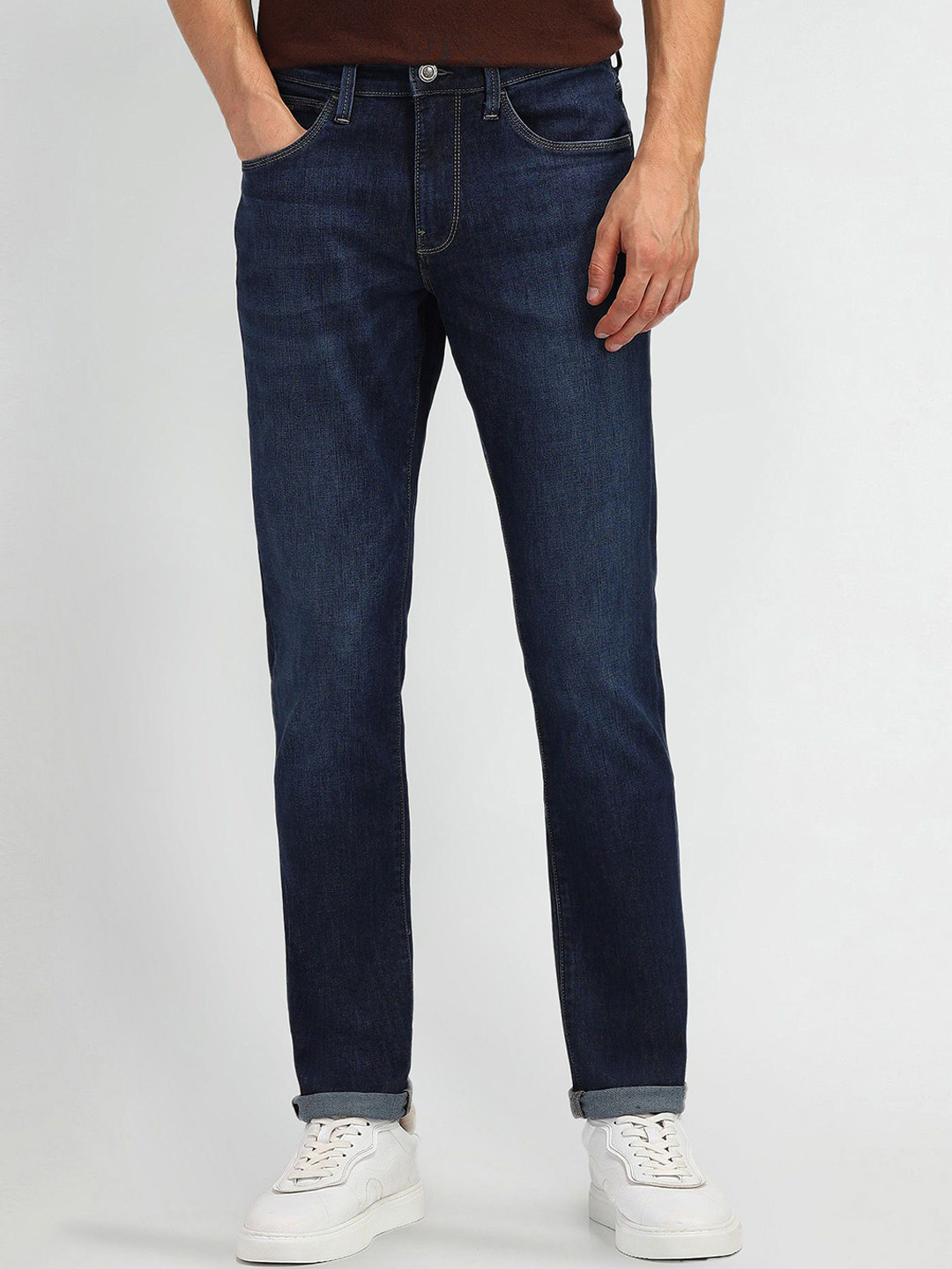 

Arrow Sport Men Prince Slim Fit Heavy Fade Stretchable Jeans, Blue
