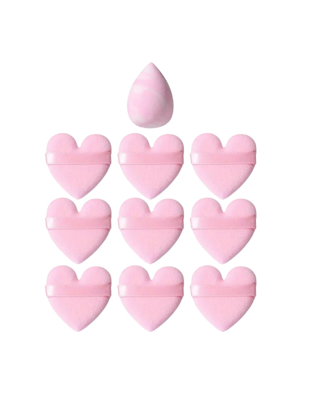 

Facejewel 10 Pcs Makeup Sponge & Puff, Pink