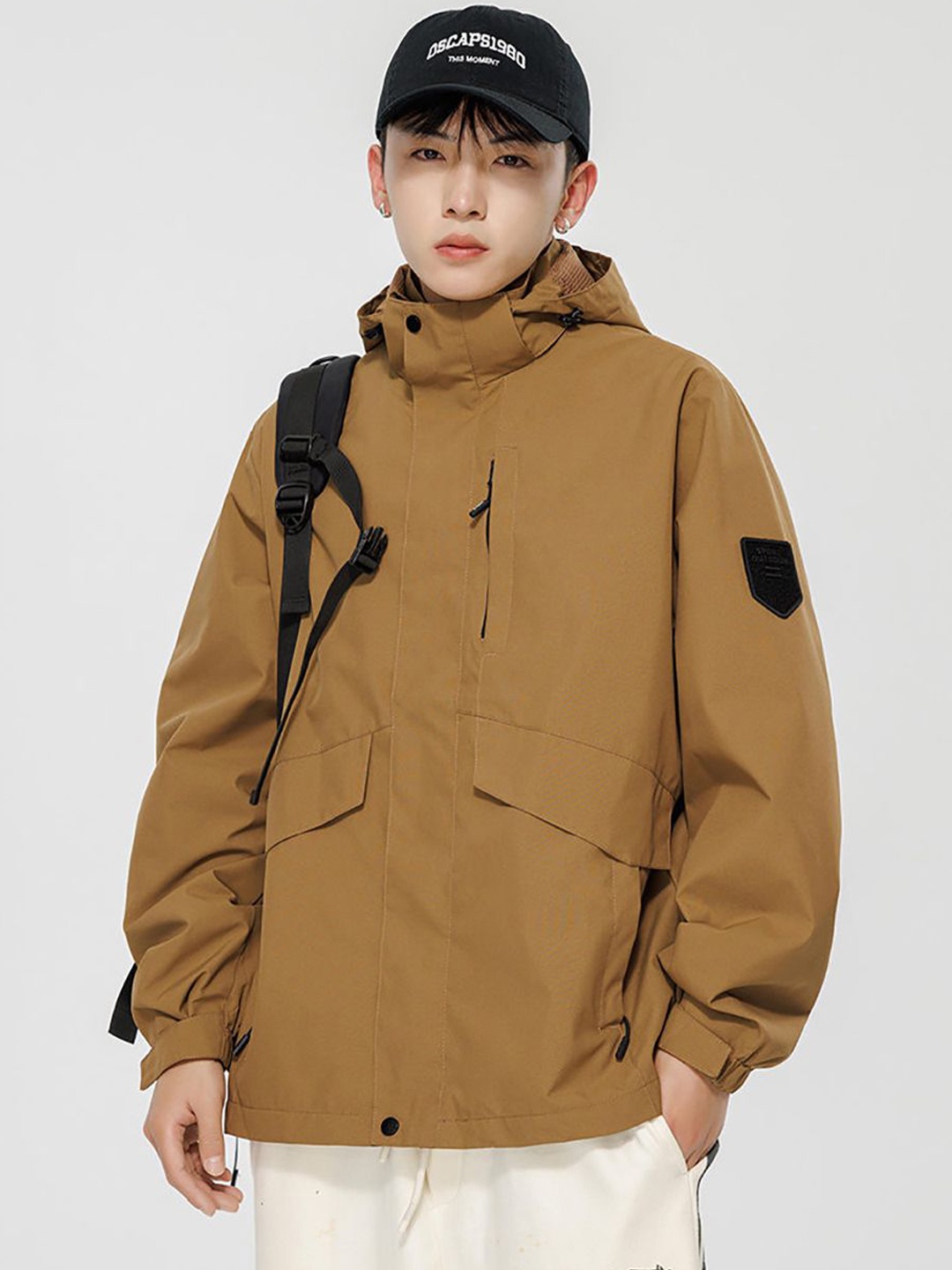 

StyleCast x Revolte Men Hooded Open Front Jacket, Yellow