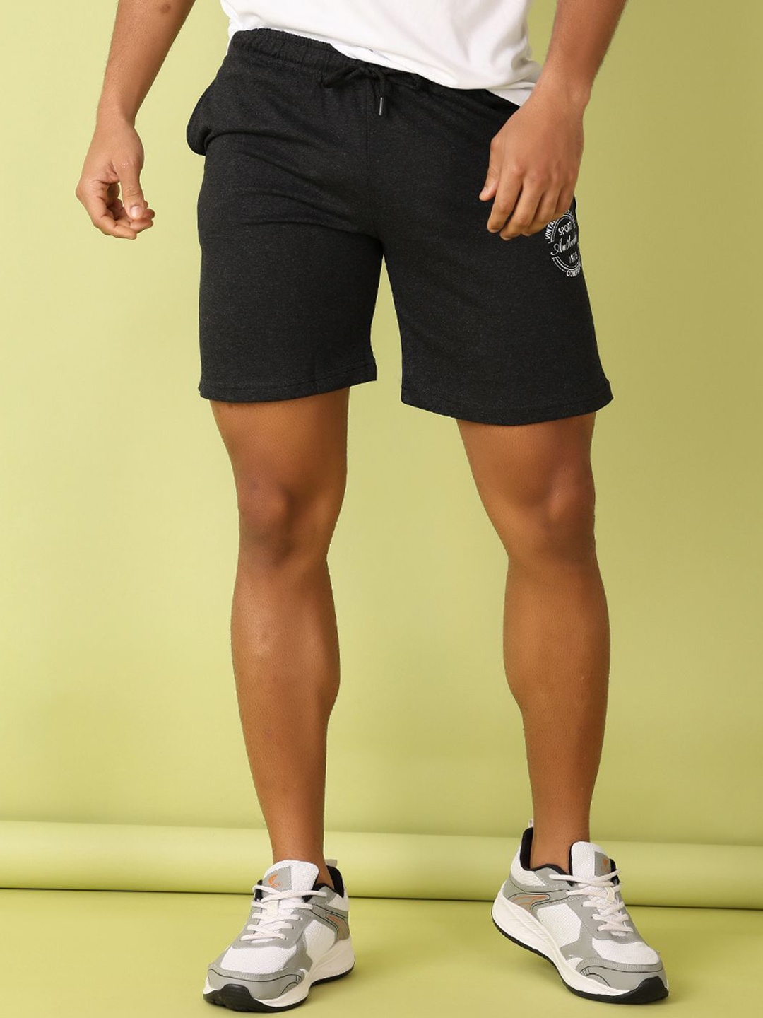 

V-Mart Men Regular Fit Shorts, Charcoal