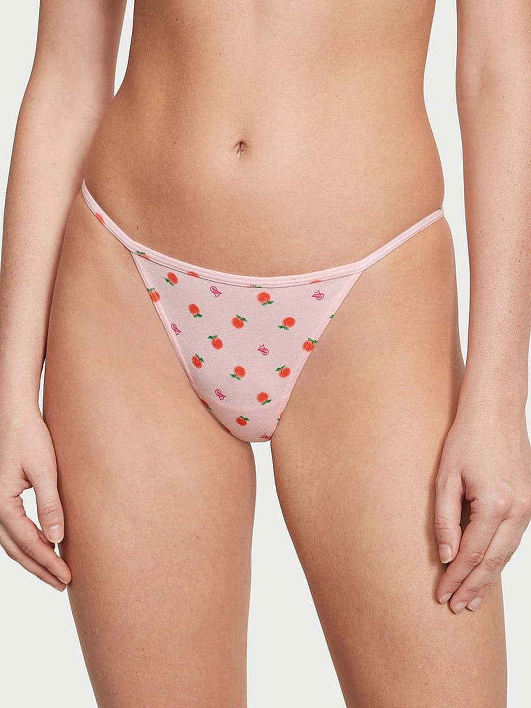 

Victoria's Secret Women Low Rise V-String Briefs 1117345865BQ, Pink