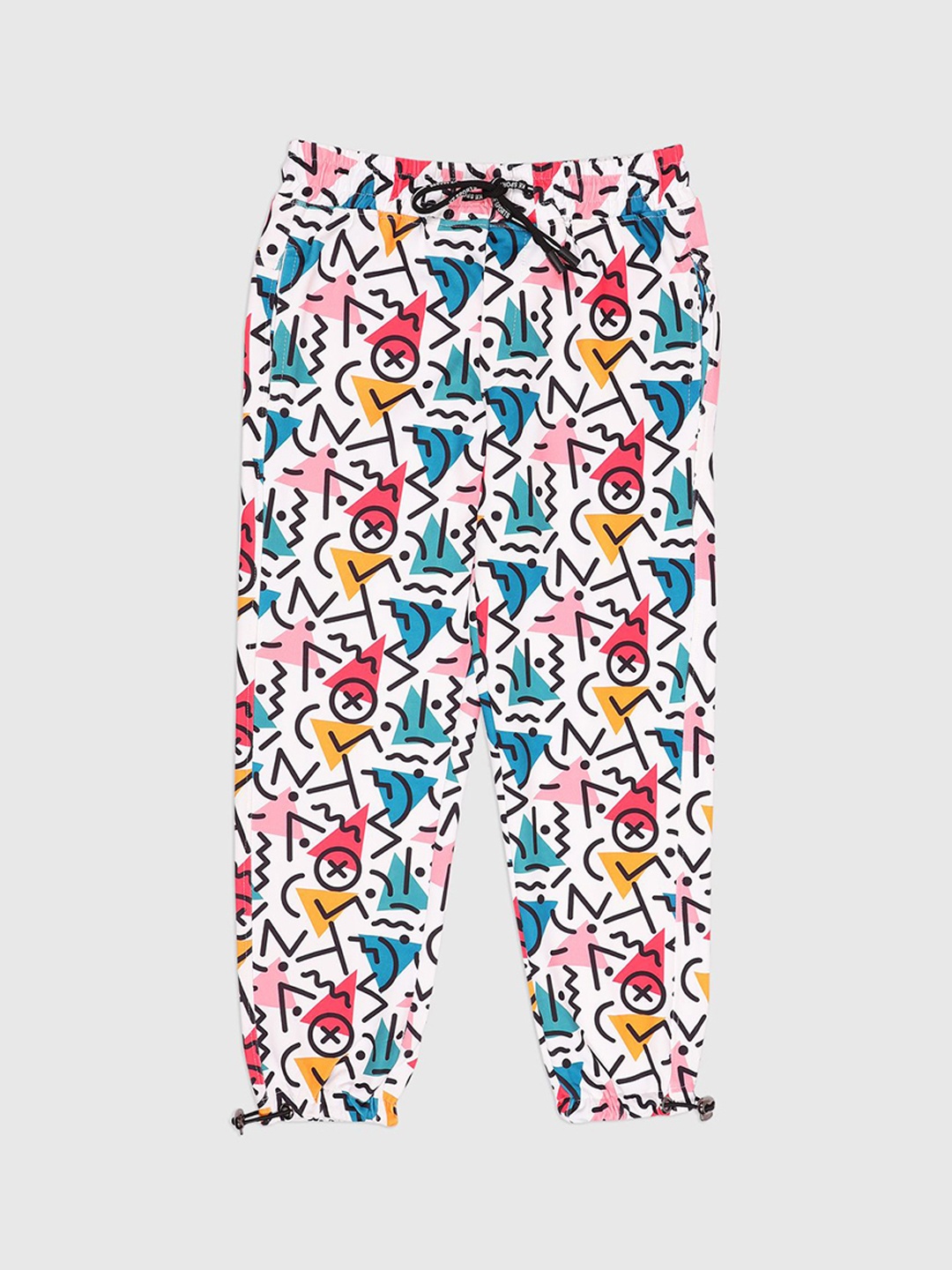 

Albion By CnM Boys Printed Mid Rise Track Pants, White