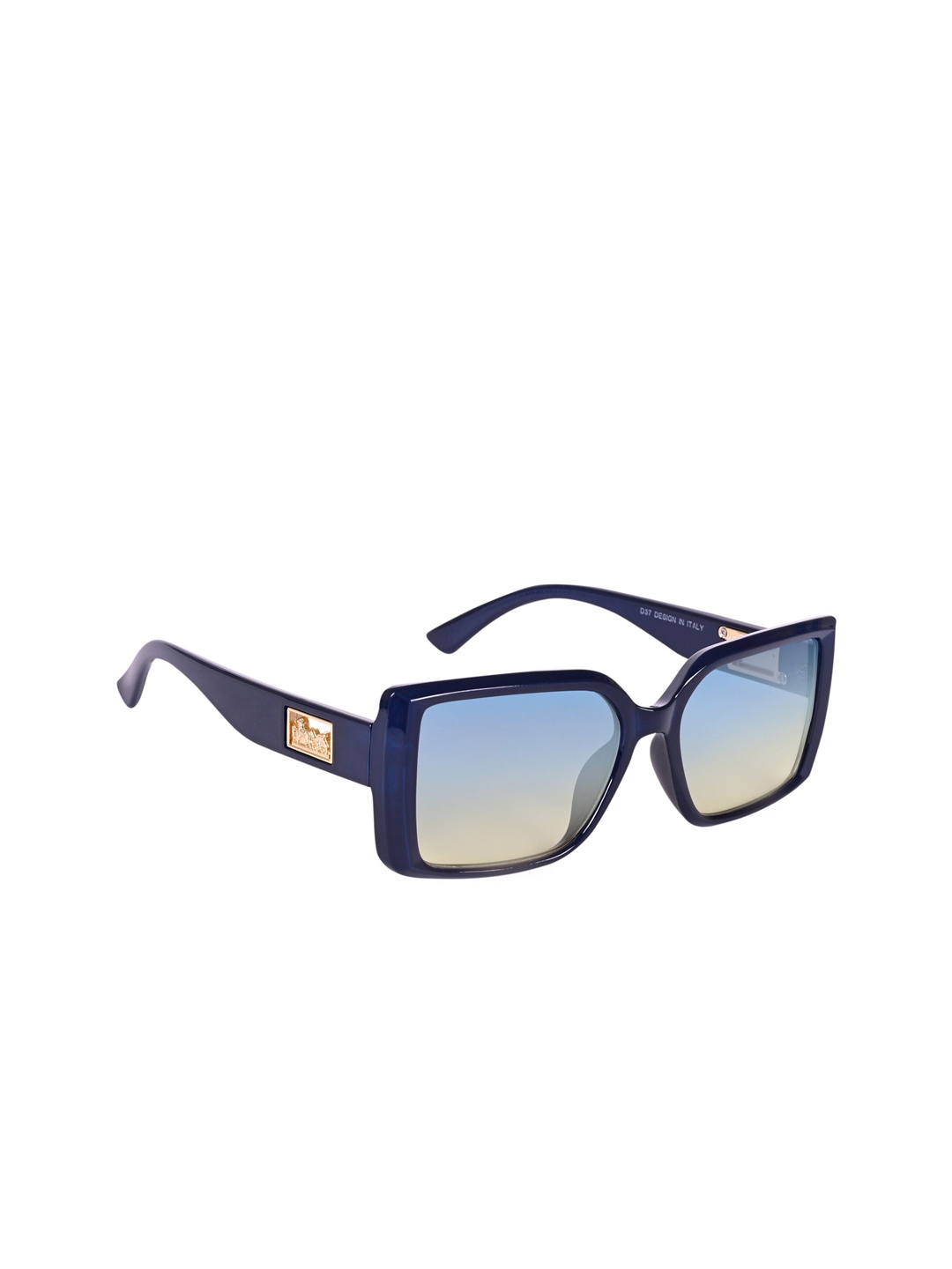 

DressBerry Women Rectangle Sunglasses ES_91024-86-DB-D37-BLOR-BLGL-RT-Blue-Orange