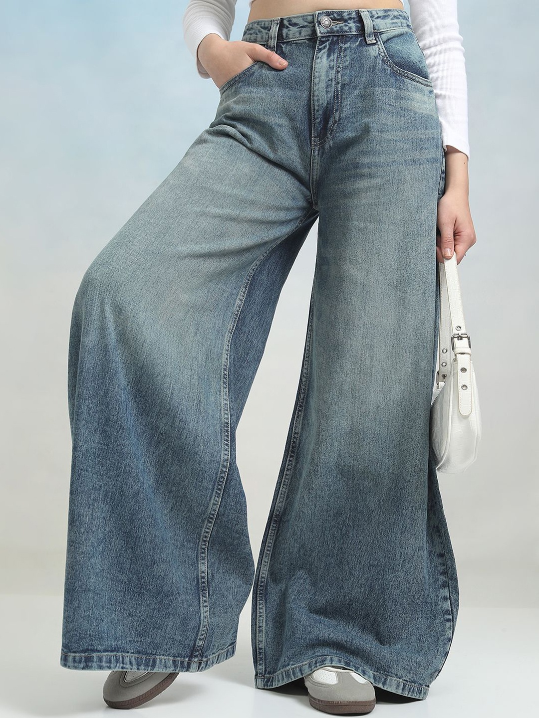 

Street By Tokyo Talkies Women Flared Jeans, Blue