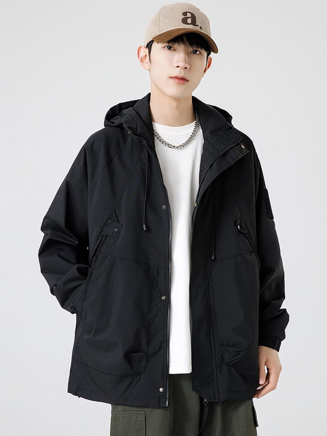 

StyleCast x Revolte Open Front Jacket, Black
