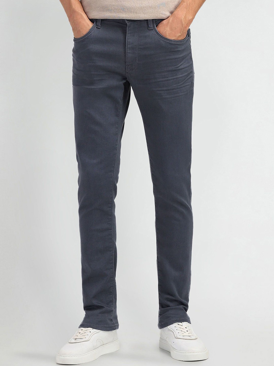 

Arrow Sport Men Prince Slim Fit Stretchable Jeans, Grey