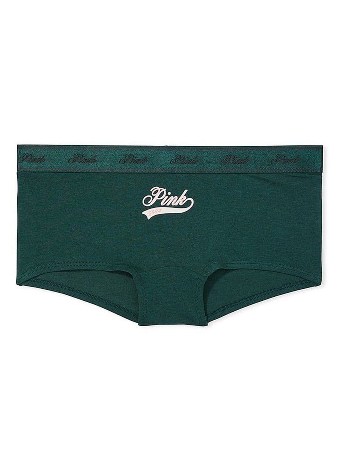 

Victoria's Secret Women Printed Mid Rise Boy Short Brief, Green