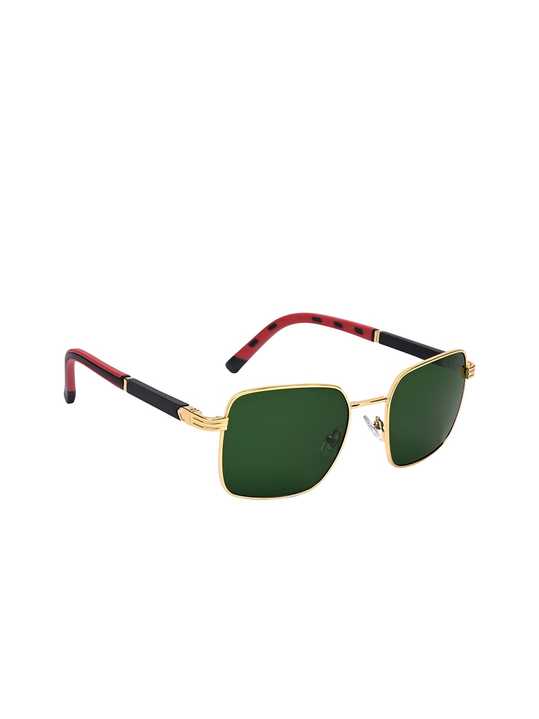 

Mast & Harbour Unisex Square Sunglasses ES_94013-5-MH-78806-G15-GLBKR-SQWF-G15, Green