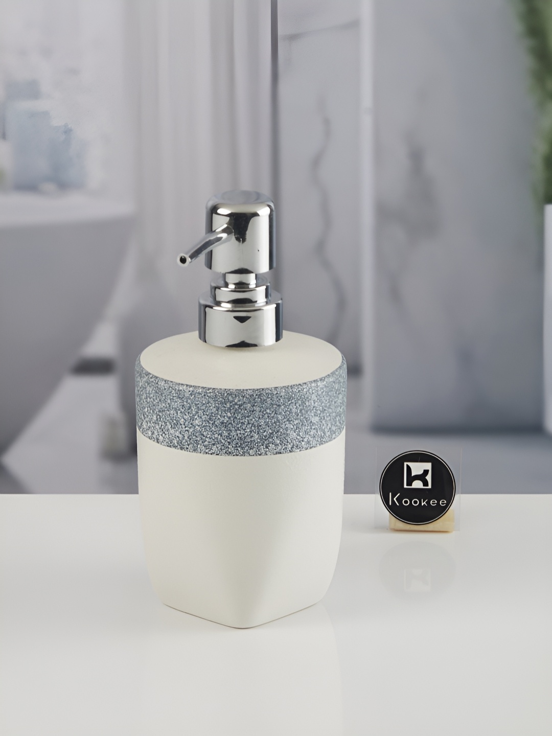 

Kookee Grey Abstract Ceramic Soap Dispenser