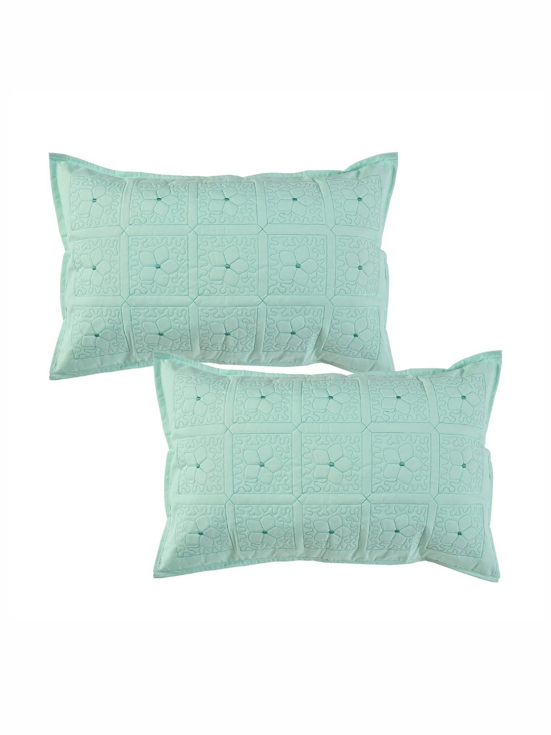 

hargunz Green 2 Pure Cotton Rectangle Pillow Covers