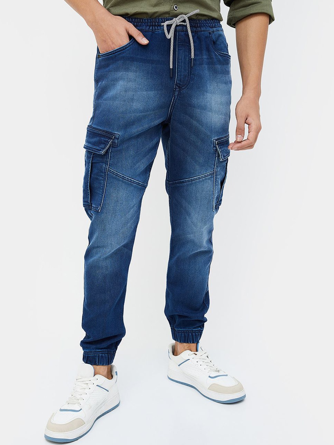 

Forca by Lifestyle Men Jogger Jeans, Blue