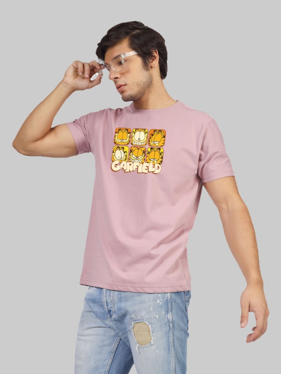 

Greylongg Men Printed Pockets T-shirt, Purple