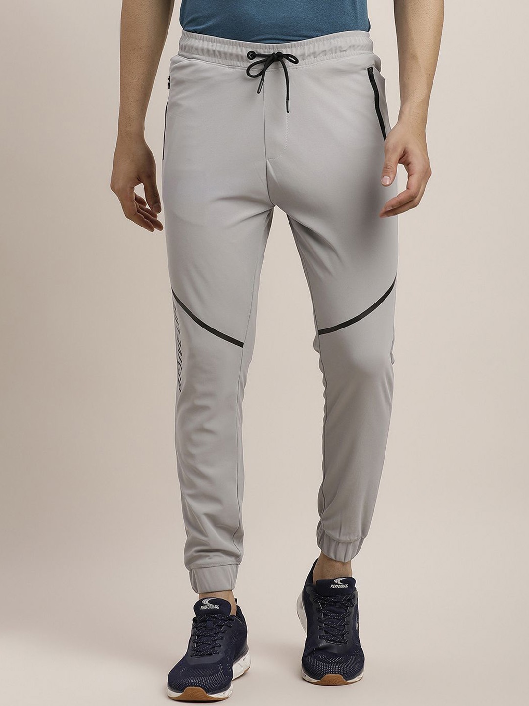 

Turtle Men Mid-Rise Sports Joggers, Grey